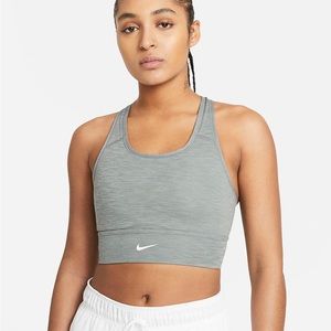 NEW NWT Nike Swoosh Bra Grey Size XL with Insert Support Padding